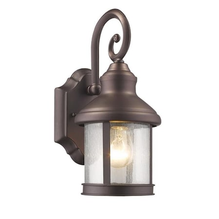 Chloe Lighting Chloe CH22049RB12-OD1 12 in. Lighting Galahad Transitional 1 Light Rubbed Bronze Outdoor Wall Sconce - Oil Rubbed Bronze CH22049RB12-OD1